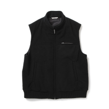 AURALEE / オーラリー | CASHMERE WOOL MOSSER VEST (メンズ) - Black