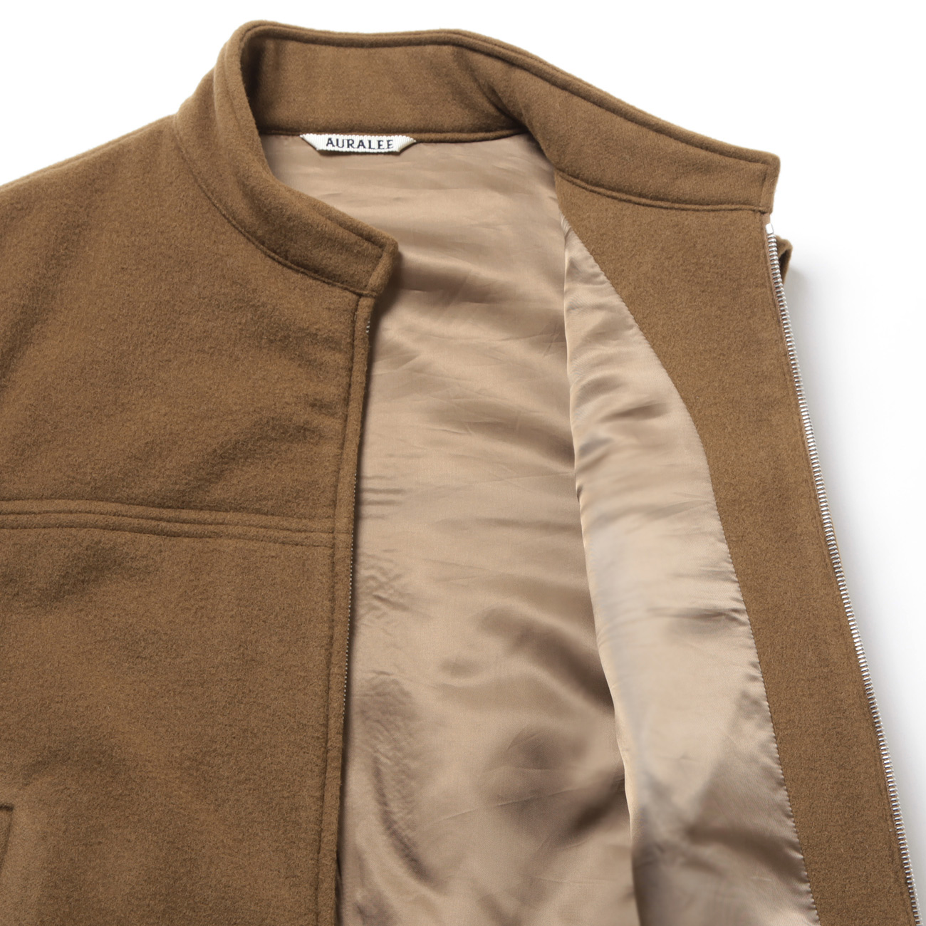 CASHMERE WOOL MOSSER VEST (メンズ) - Brown