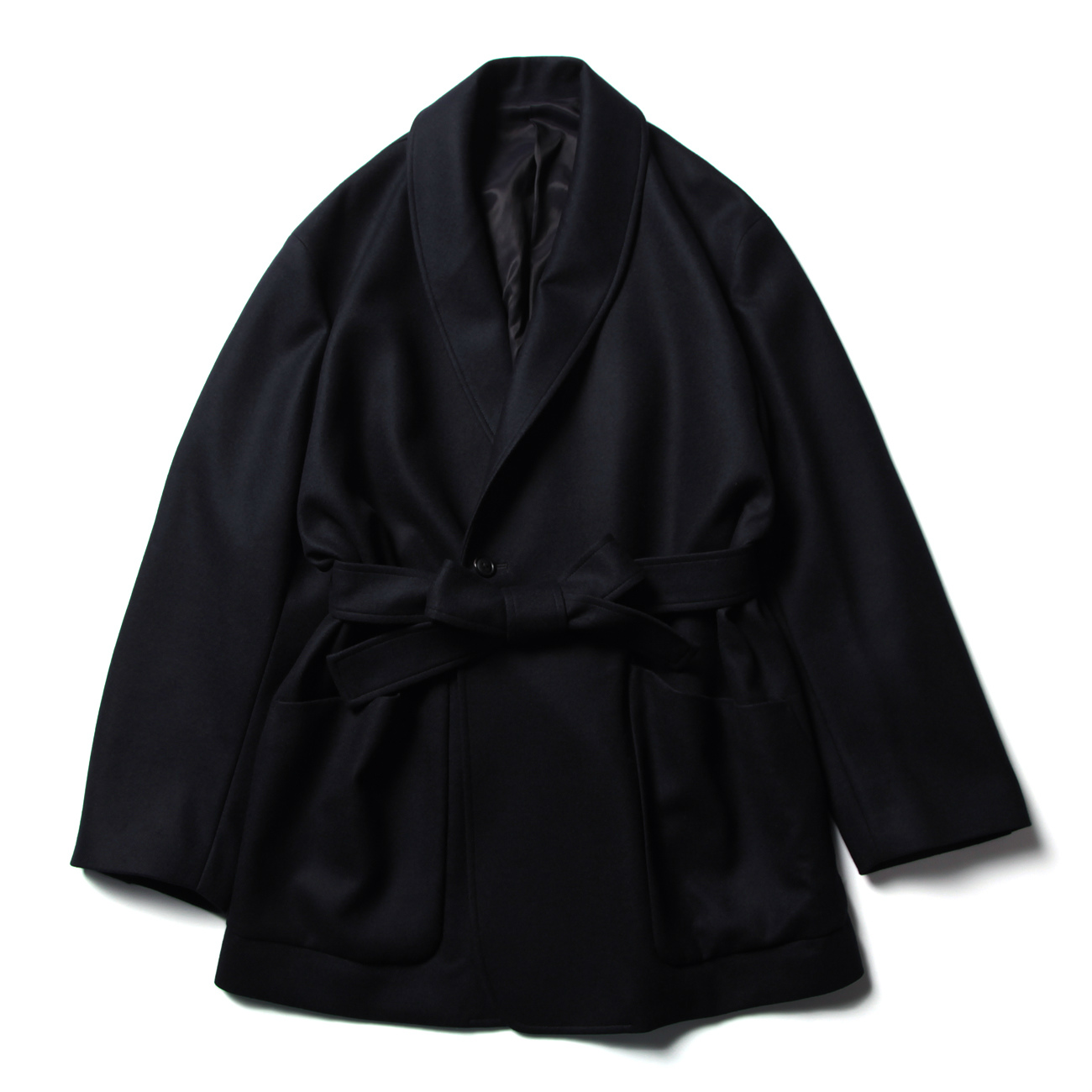 URU / ウル | WOOL MELTON / SHAWL COLLAR JACKET - Navy | 通販 - 正規取扱店 | COLLECT  STORE / コレクトストア