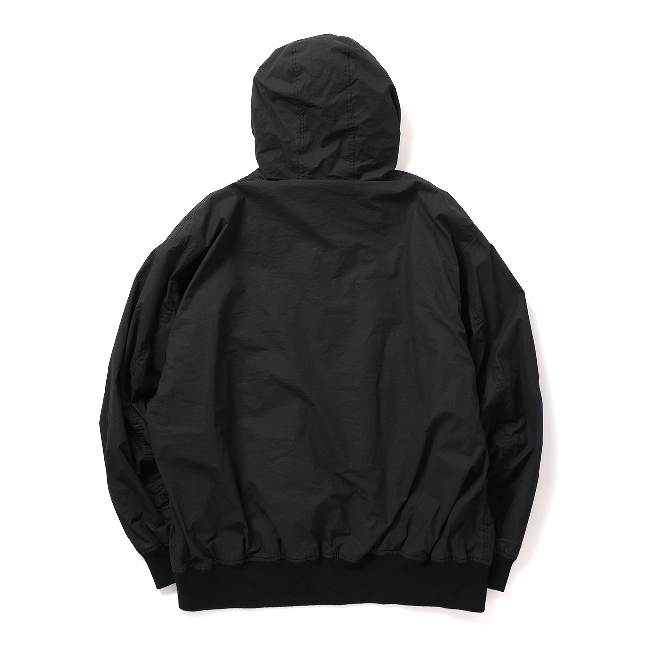 COMOLI / コモリ | コットンナイロン ジップパーカ - Black | 通販