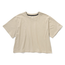 arre. / アレ | CROPPED RELAXED TEE (レディース) - Light Beige