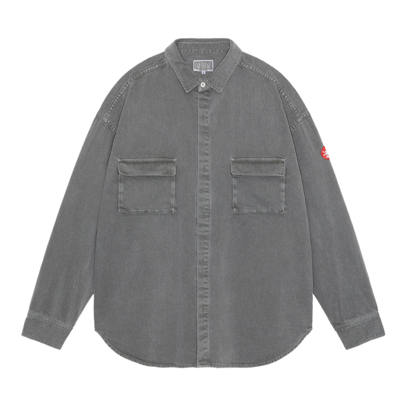 C.E / シーイー | OVERDYE COLOUR DENIM BIG SHIRT - Green | 通販