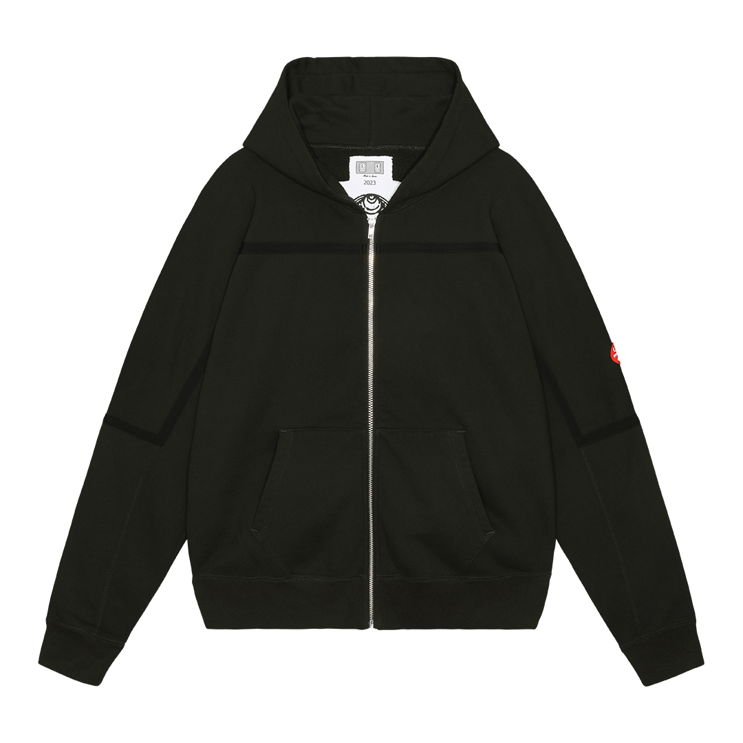 トップス TAPED CUT HEAVY HOODY L C.E / シーイー | TAPED CUT ZIP HEAVY HOODY - Black | 通販 - 正規