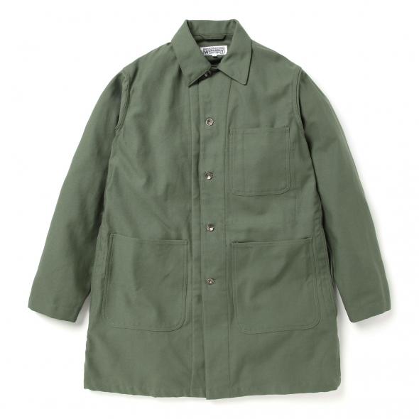 Engineered Garments エンジニアド ガーメンツ 19AW Coverall Suit-Reversed Sateen コットンバックサテンカバーオールジャンプスーツ ブラック