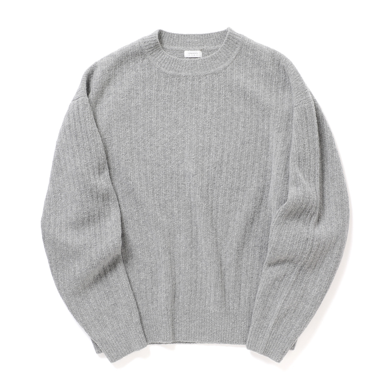 crepuscule / クレプスキュール | Wo/Ca Rib Pullover - Gray | 通販