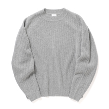 crepuscule / クレプスキュール | Wo/Ca Rib Pullover - Gray