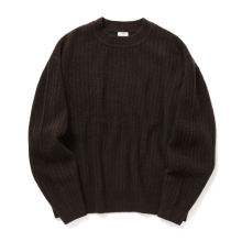 crepuscule / クレプスキュール | Wo/Ca Rib Pullover - Brown