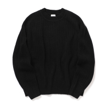 crepuscule / クレプスキュール | Wo/Ca Rib Pullover - Black