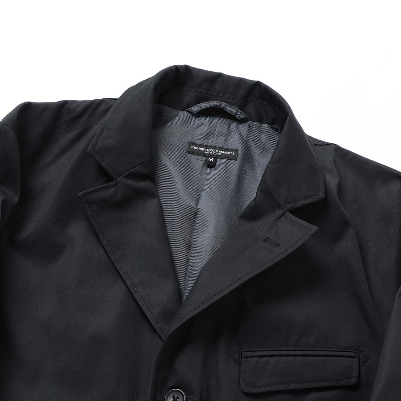 Andover Jacket - Cotton Ventile Twill 襟元