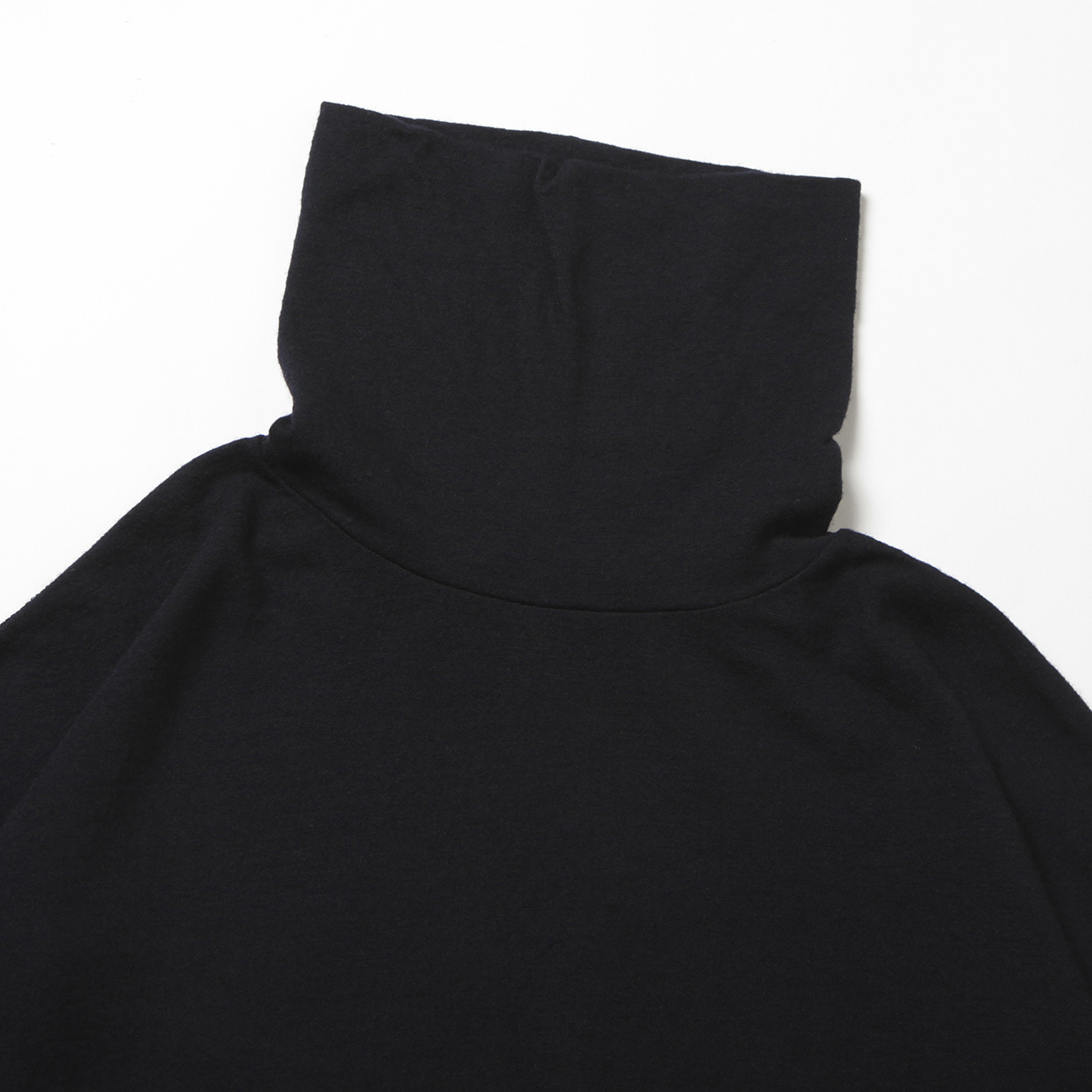 COMOLI / コモリ | ウール天竺 長袖タートルネック - Navy | 通販