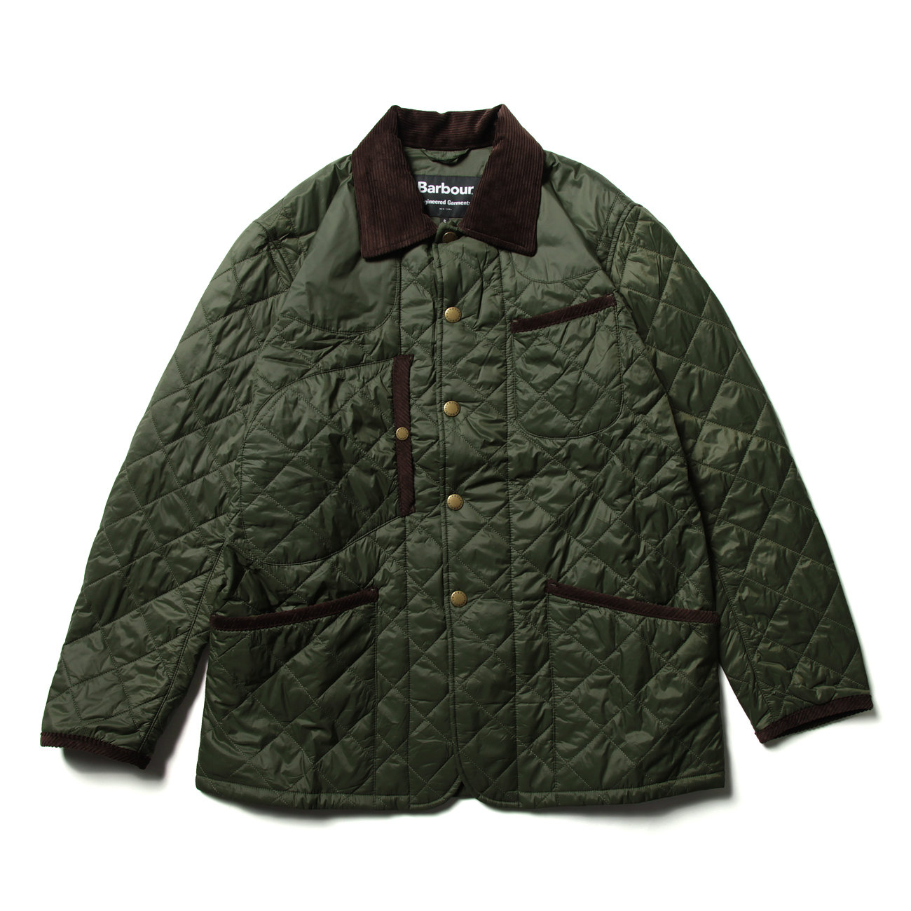 ENGINEERED GARMENTS / エンジニアドガーメンツ | EG x Barbour Staten Quilt - Olive | 通販  - 正規取扱店 | COLLECT STORE / コレクトストア