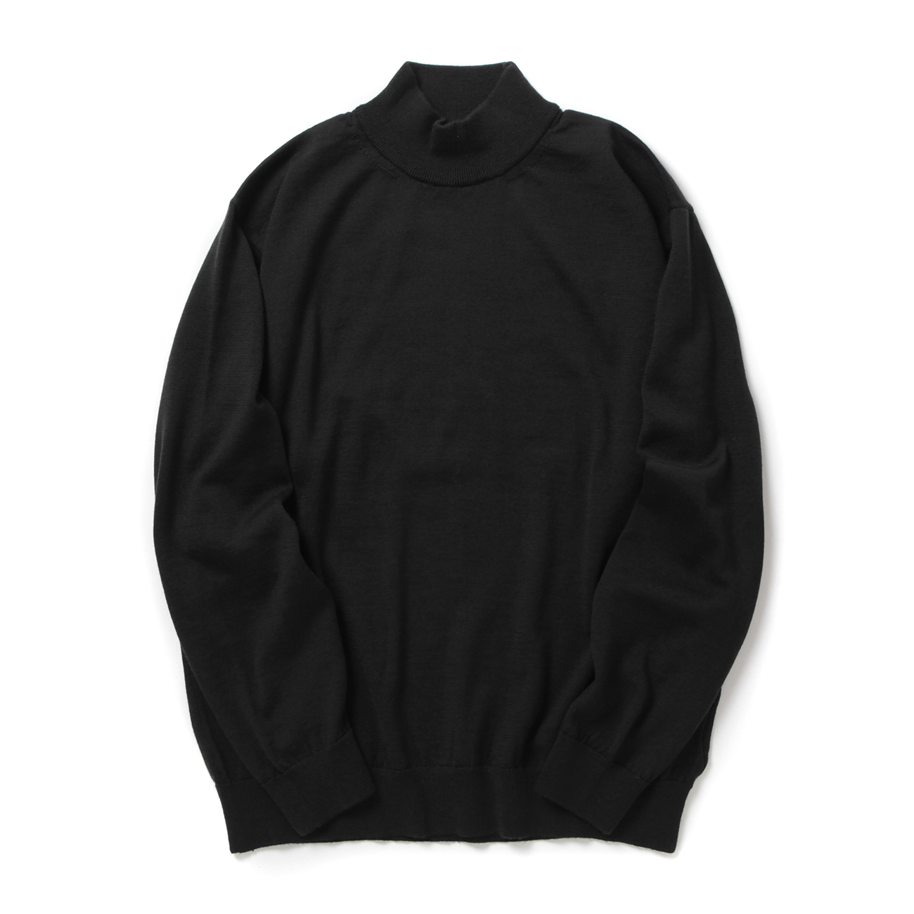 GIM / ジム | 12G Extra Fine Merino Wool Washable Mock Neck Sweater