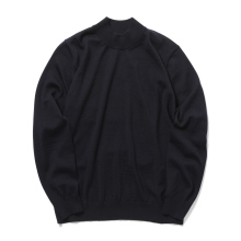 GIM / ジム | 14G エクストラファイン 天竺 ハイネック - Navy