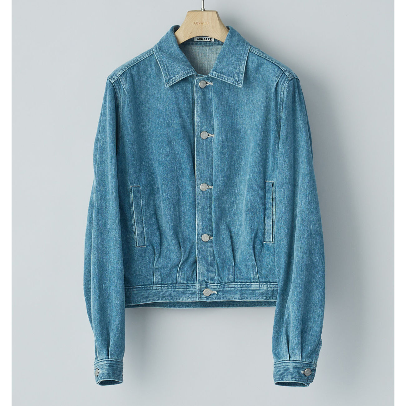 AURALEE / オーラリー | SELVEDGE FADED LIGHT DENIM BLOUSON AURALEE / オーラリー | SELVEDGE FADED LIGHT DENIM BLOUSON