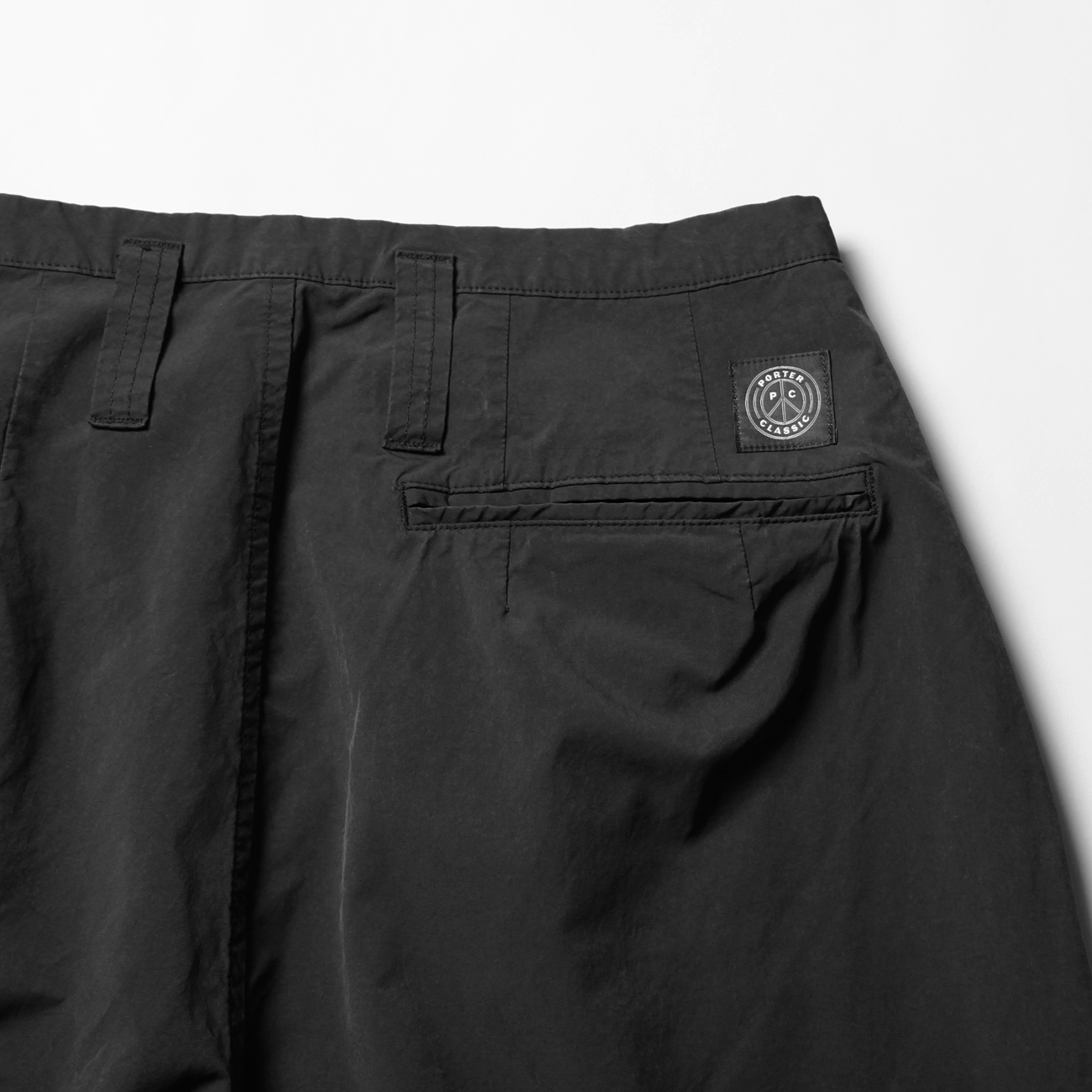 Porter Classic / ポータークラシック | WEATHER JAZZ PANTS - Black