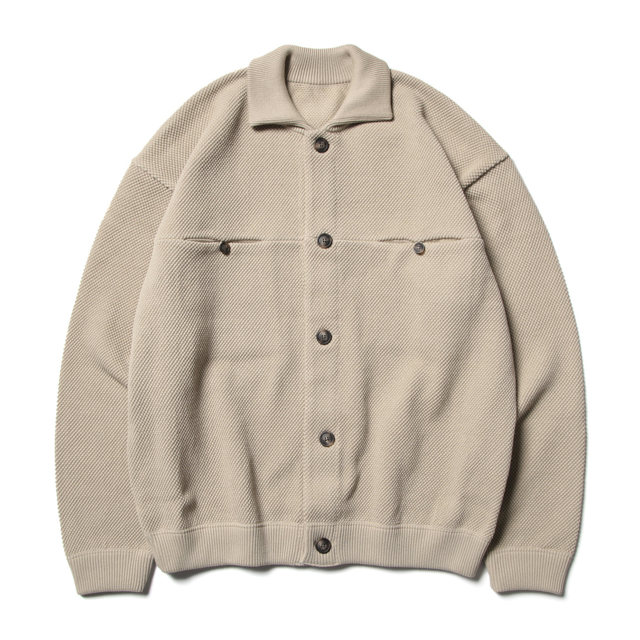 crepuscule / クレプスキュール | moss stitch blouson - Beige | 通販