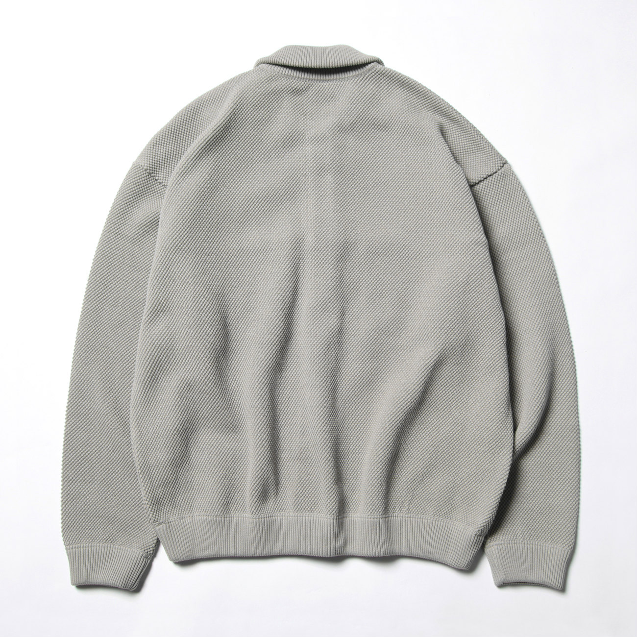 crepuscule / クレプスキュール | moss stitch blouson - L.Gray