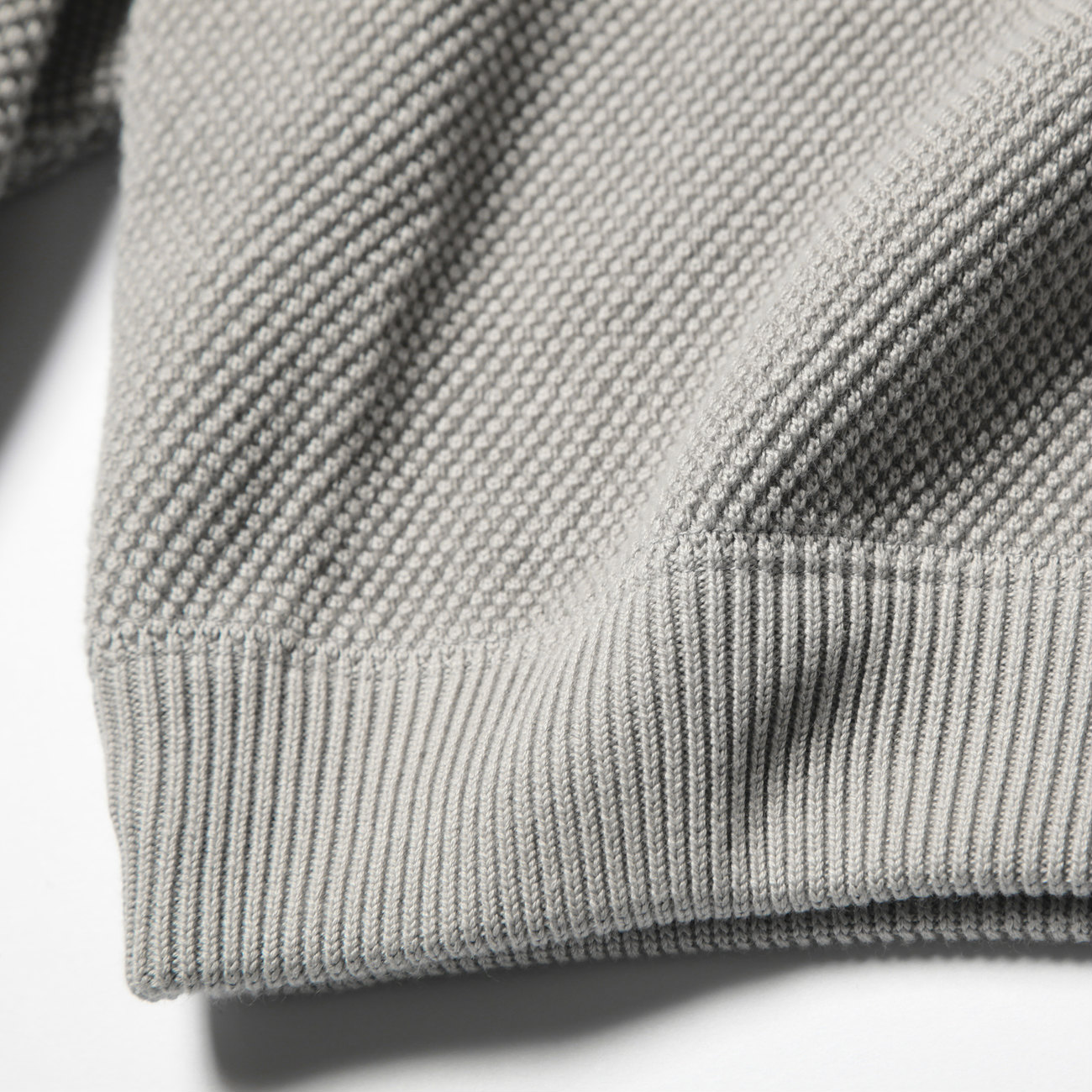 crepuscule / クレプスキュール | moss stitch blouson - L.Gray