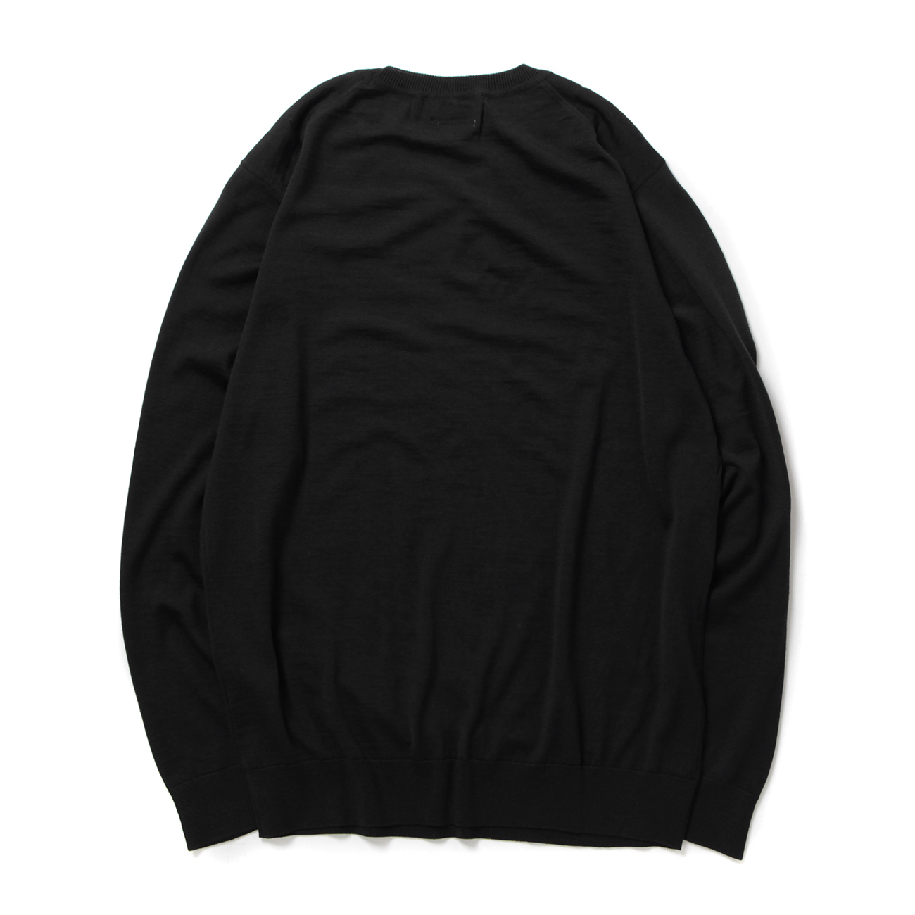 GIM / ジム | Super140's 30G Crew Neck Knit - Black | 通販 - 正規