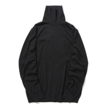 GIM / ジム | Super140's 30G Turtle Neck Knit - Charcoal