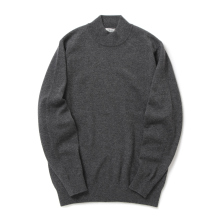 GIM / ジム | 10G Cashmere Mock Neck - Charcoal