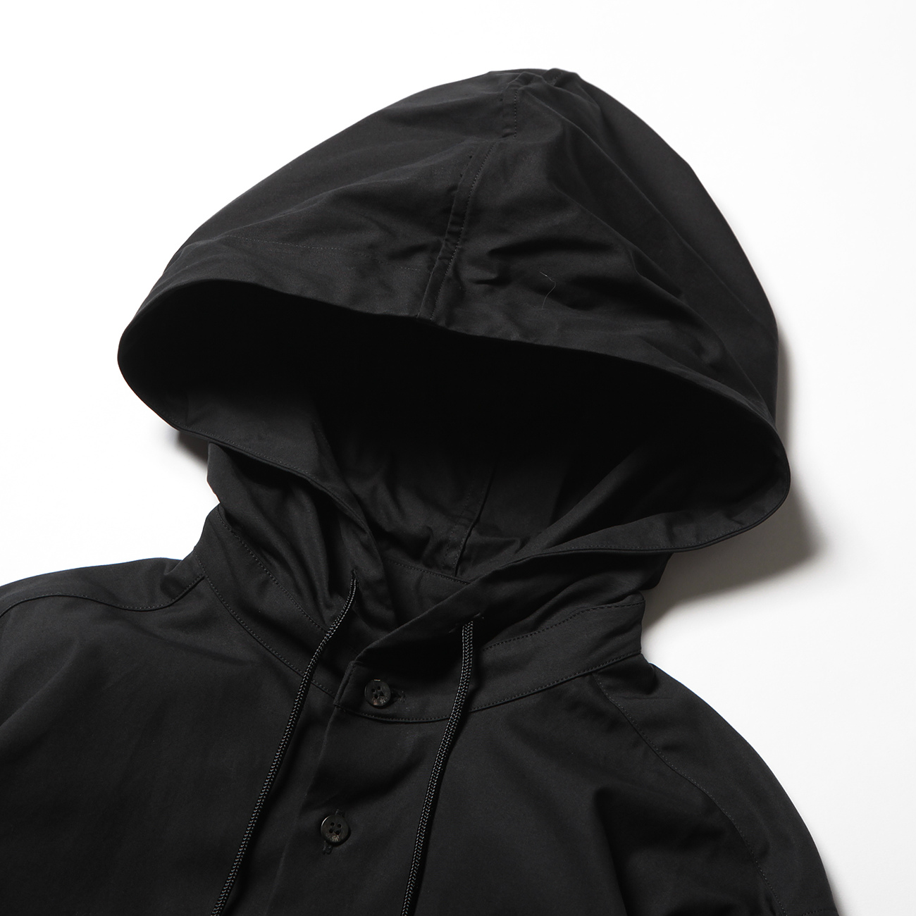 th products / ティーエイチプロダクツ | Hooded Shirt - Black | 通販