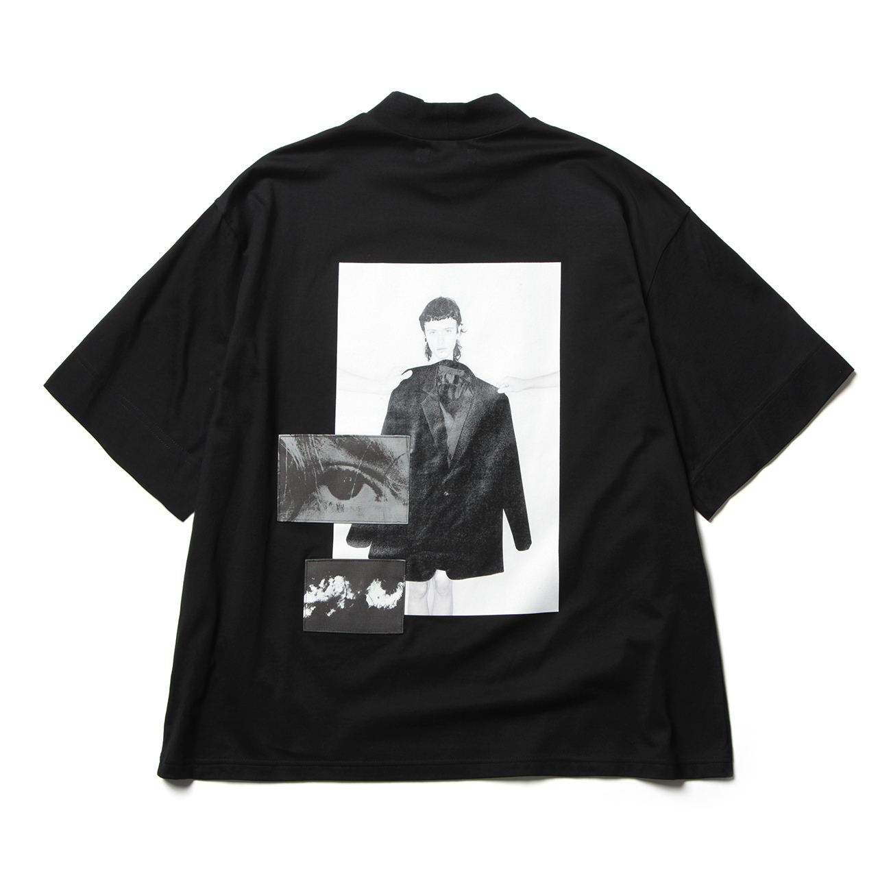 th products / ティーエイチプロダクツ | Print Rib T-Shirt - Black 