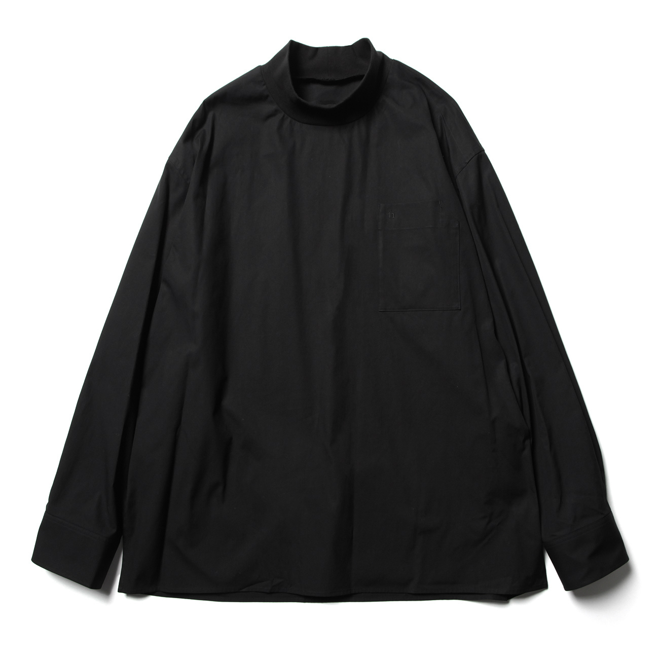 th products / ティーエイチプロダクツ | Rib High Neck Shirt - Black