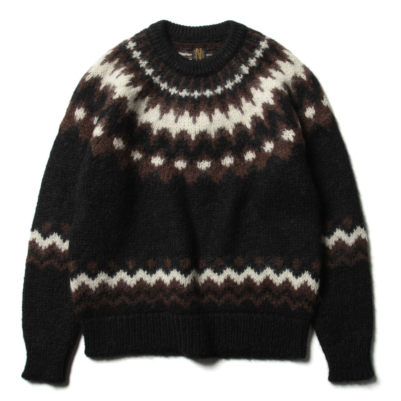 BATONER / バトナー | MOHAIR NORDIC CREW NECK (メンズ) - Black | 通販 - 正規取扱店 |  COLLECT STORE / コレクトストア