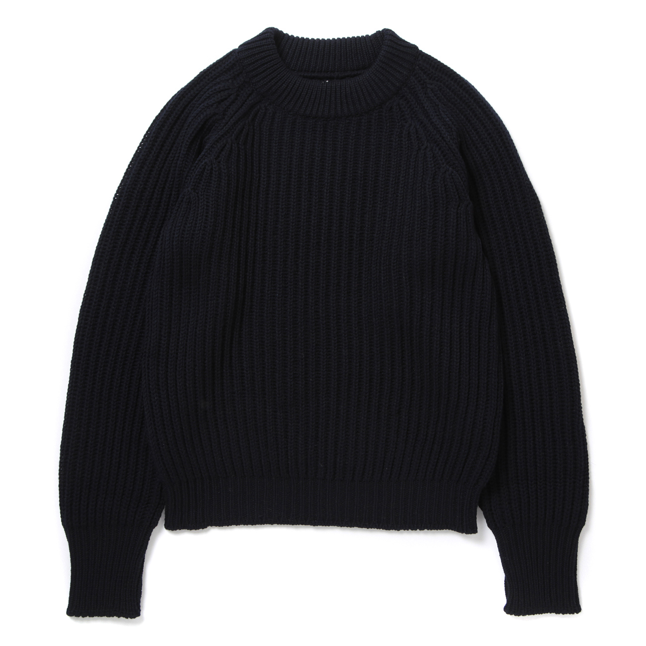 ohotoro scheme raglan knit Scheme Raglan T-Shirt / navy scheme