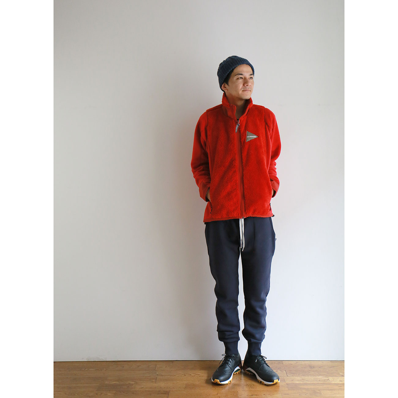 and wander / アンドワンダー|fleece jacket - Red | 通販 - 正規取扱
