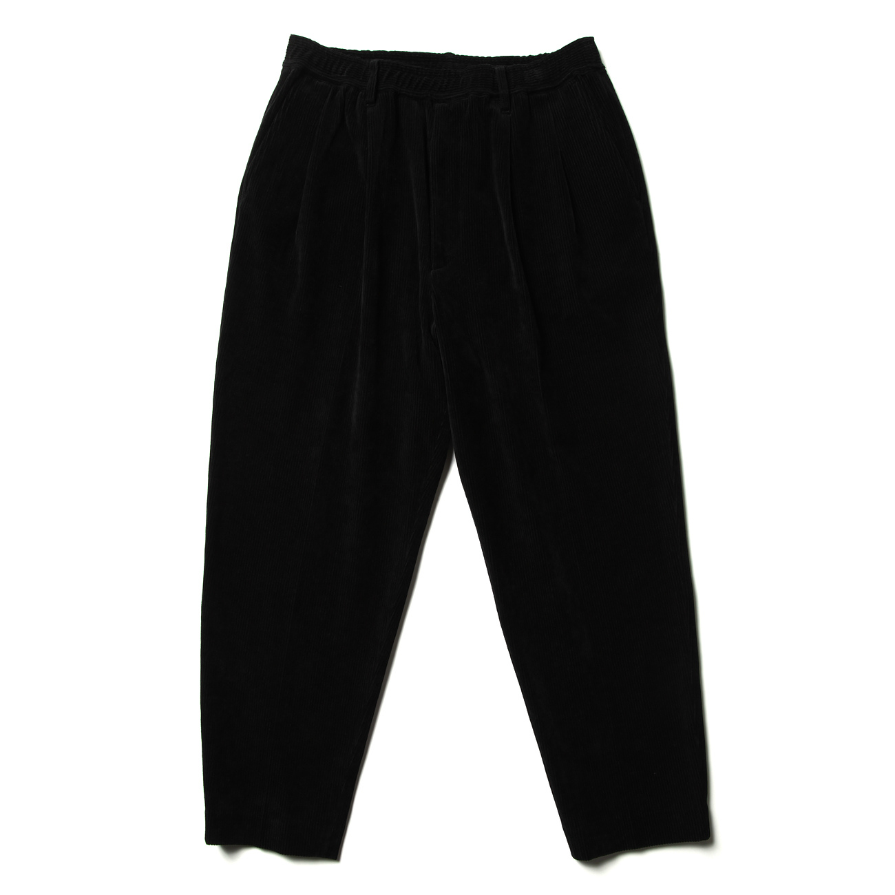 2212-PT07-023-peg WIDE EASY SLACKS - Black