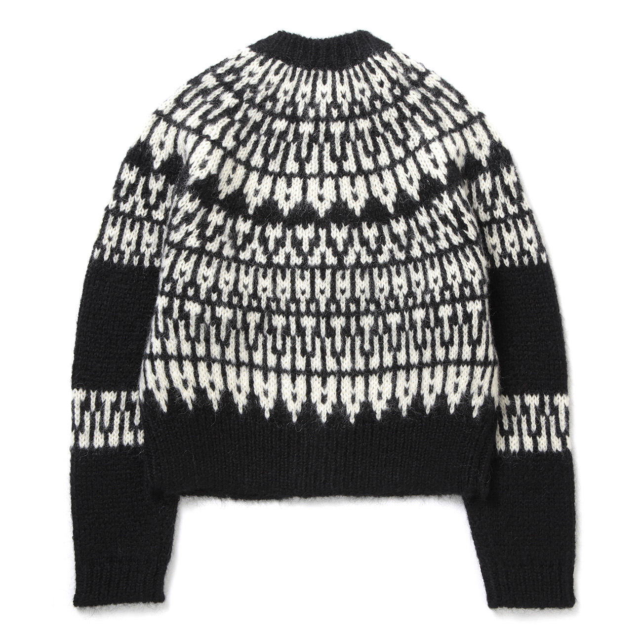 BATONER / バトナー | MOHAIR NORDIC CREW NECK CARDIGAN