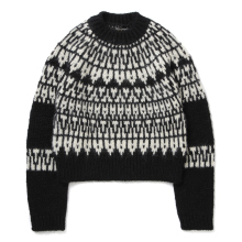 BATONER / バトナー | NORDIC CREW NECK (レディース) - Black