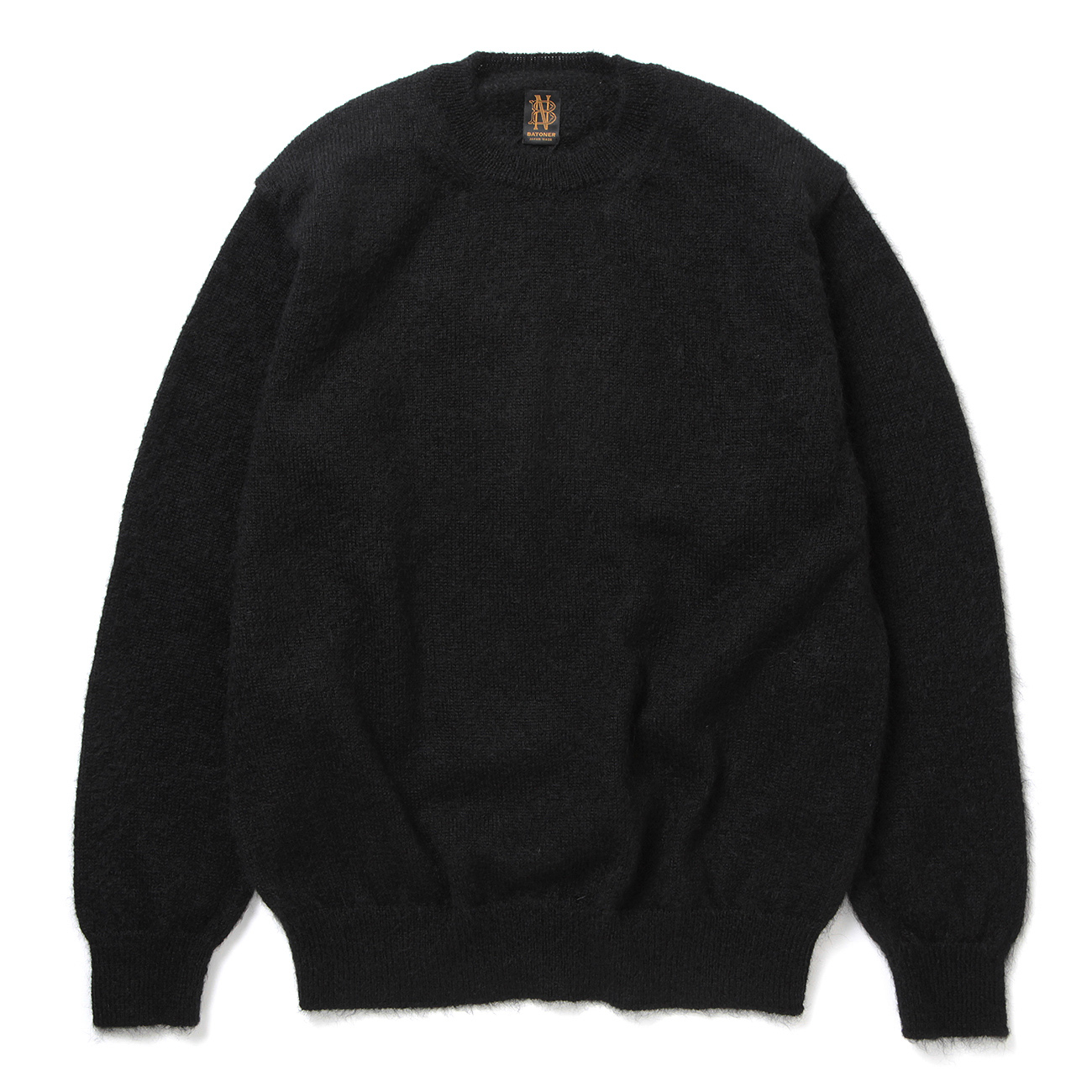 PURE MOHAIR100% CREW NECK (メンズ) - Black