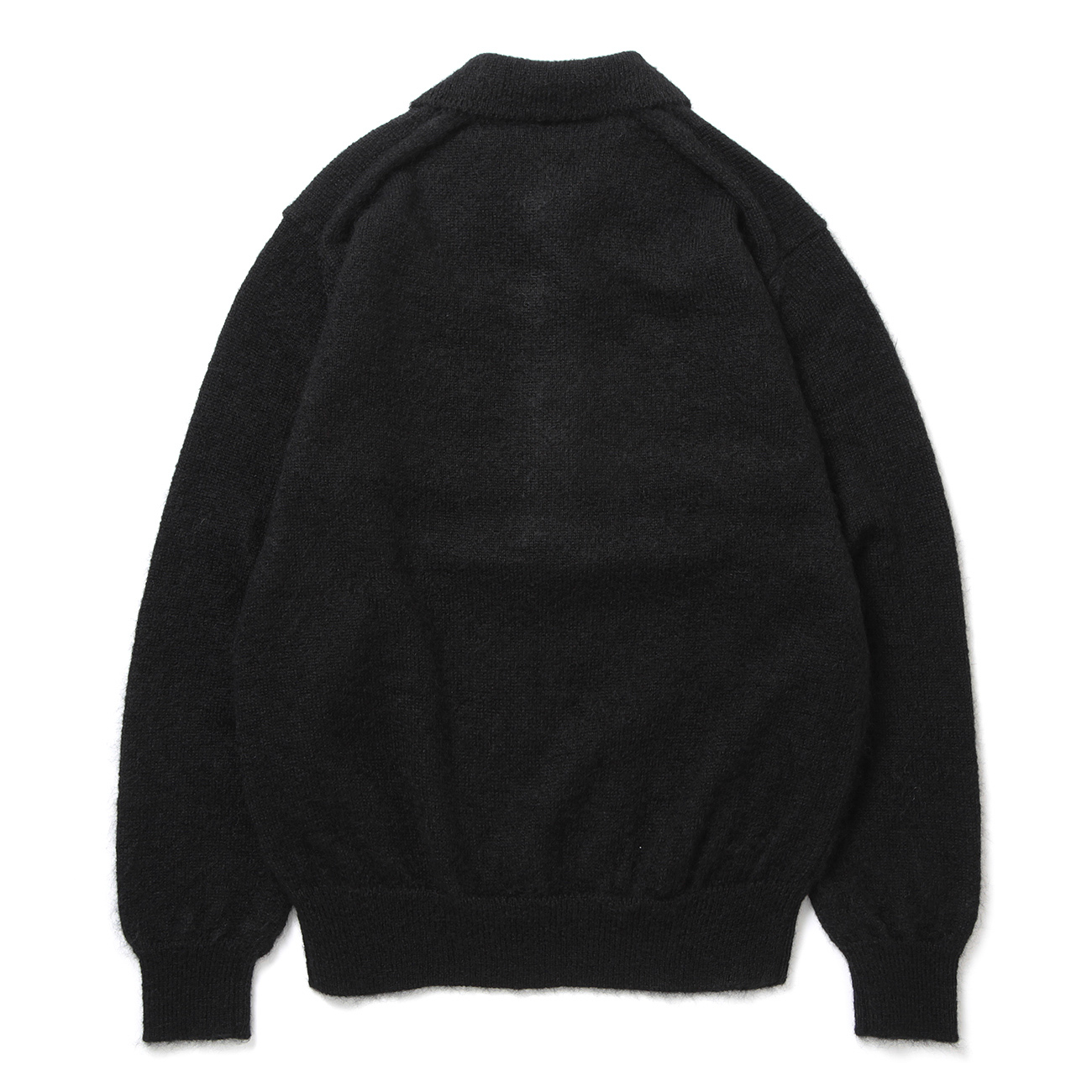 BATONER / バトナー | PURE MOHAIR100% POLO (メンズ) - Black | 通販