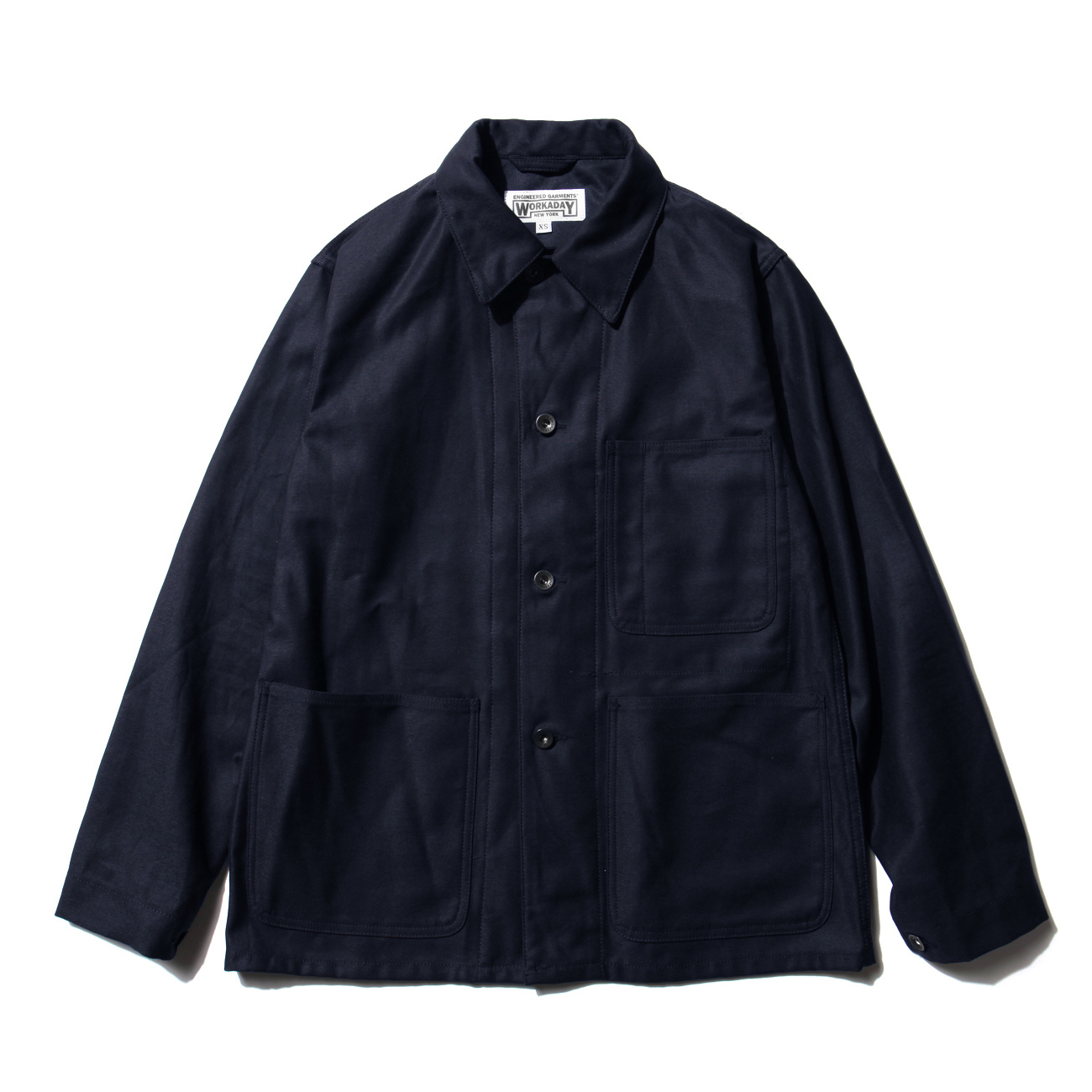 ジャケット・アウター EG Workaday Utility Jk-Reversed Sateen M Engineered Garments Workaday Utility Jacket Black Cotton