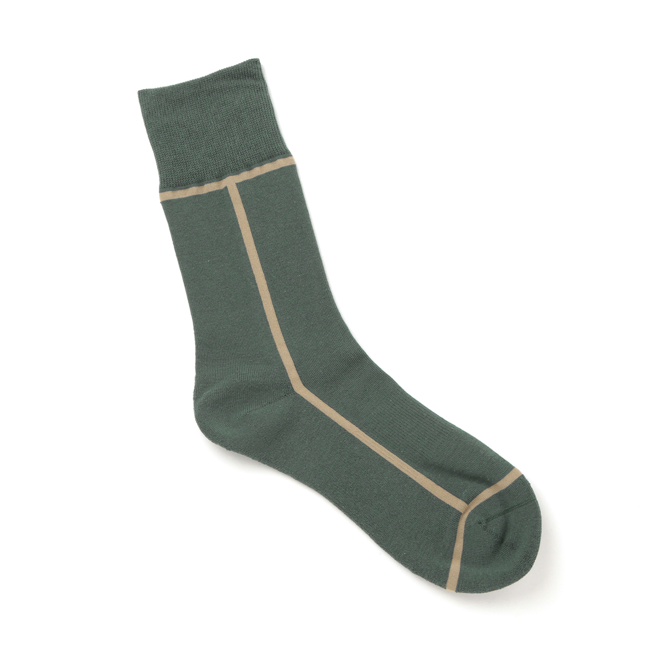 CHICSTOCKS / シックストックス | ライン - マツバ×キャメル | 通販