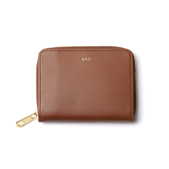 A.P.C. / アーペーセー | Emmanuelle コンパクトウォレット - zip gold - Hazelnuts | 通販 - 正規取扱店  | COLLECT STORE / コレクトストア