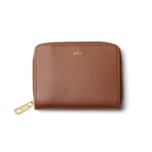 A.P.C. / アーペーセー | Emmanuelle コンパクトウォレット - zip gold - Hazelnuts