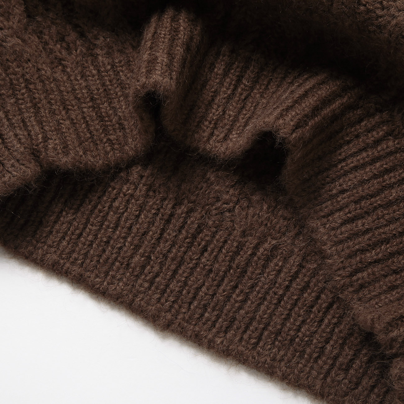 BATONER / バトナー | MOHAIR NORDIC CREW NECK (レディース) - Brown