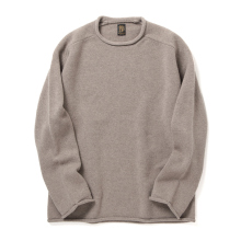 BATONER / バトナー | SUPREME LAMB ROLL NECK (メンズ) - Beige