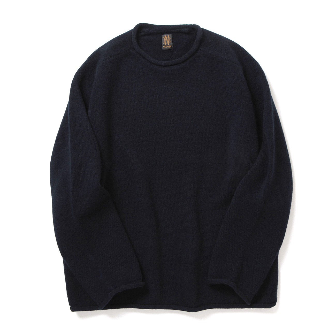 BATONER / バトナー | SUPREME LAMB ROLL NECK (メンズ) - Navy | 通販