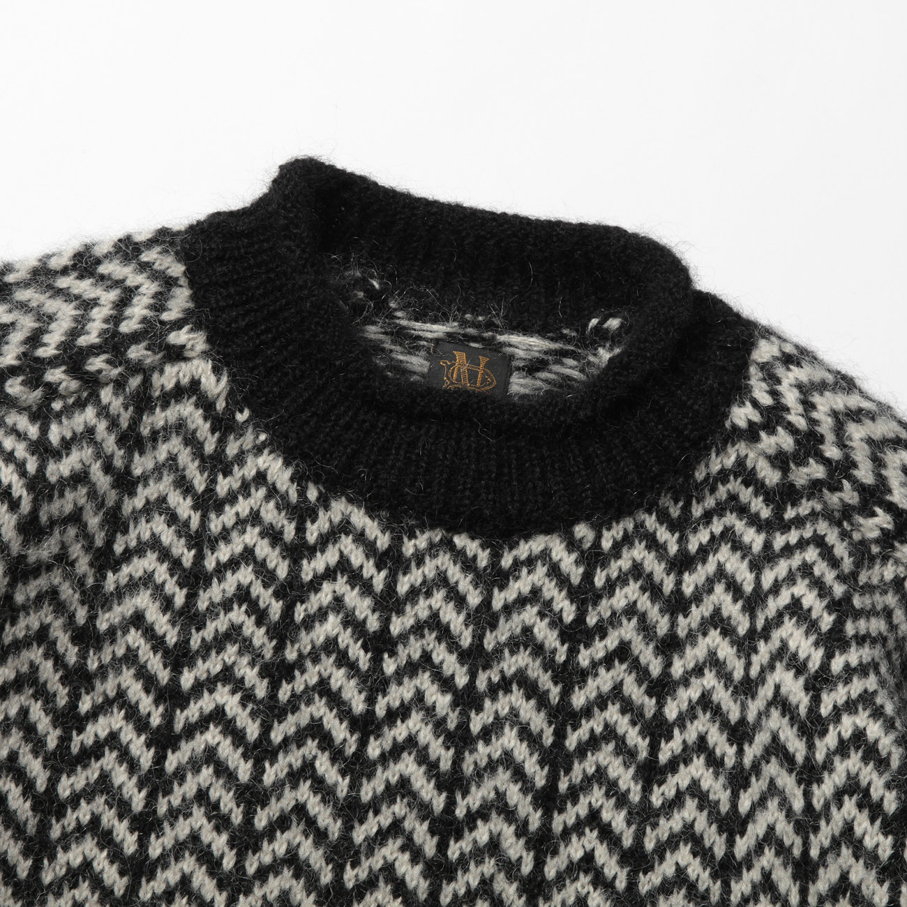 BATONER / バトナー | MOHAIR SKIER SWEATER (メンズ) - Black | 通販