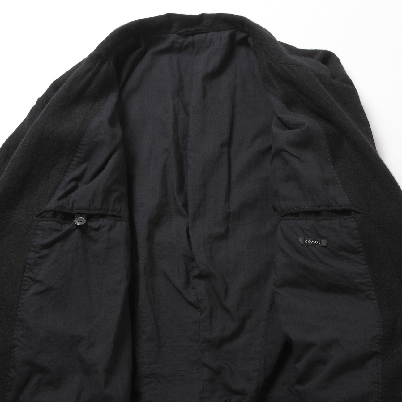 新品未使用タグ付 定価118,800円☆コモリ／COMOLI メルトン Pコート COMOLI(コモリ) 2022SS ウォッシュドタイロッケンコート V01