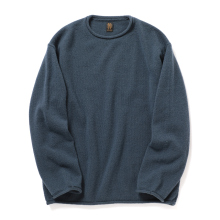 BATONER / バトナー | BLUEFACE ROLL NECK (メンズ) - Gray Blue