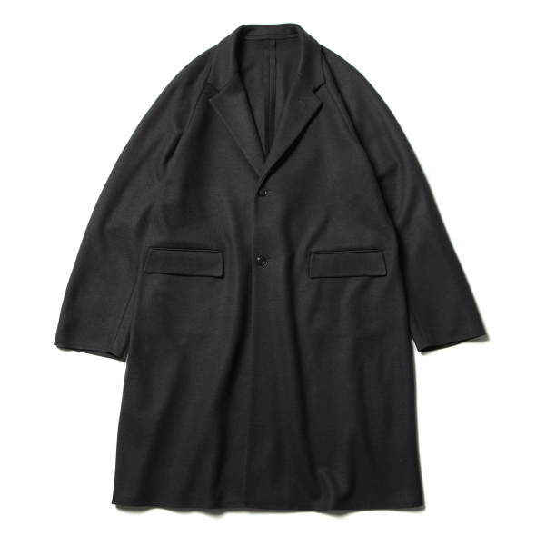 WOOL PONCH / OVER COAT - Charcoal