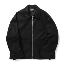 INTERIM / インテリム | UK OILED CLOTH SPORTS JACKET - Black