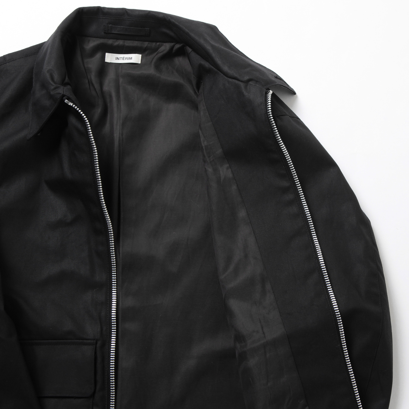 INTERIM / インテリム | UK OILED CLOTH SPORTS JACKET - Black | 通販