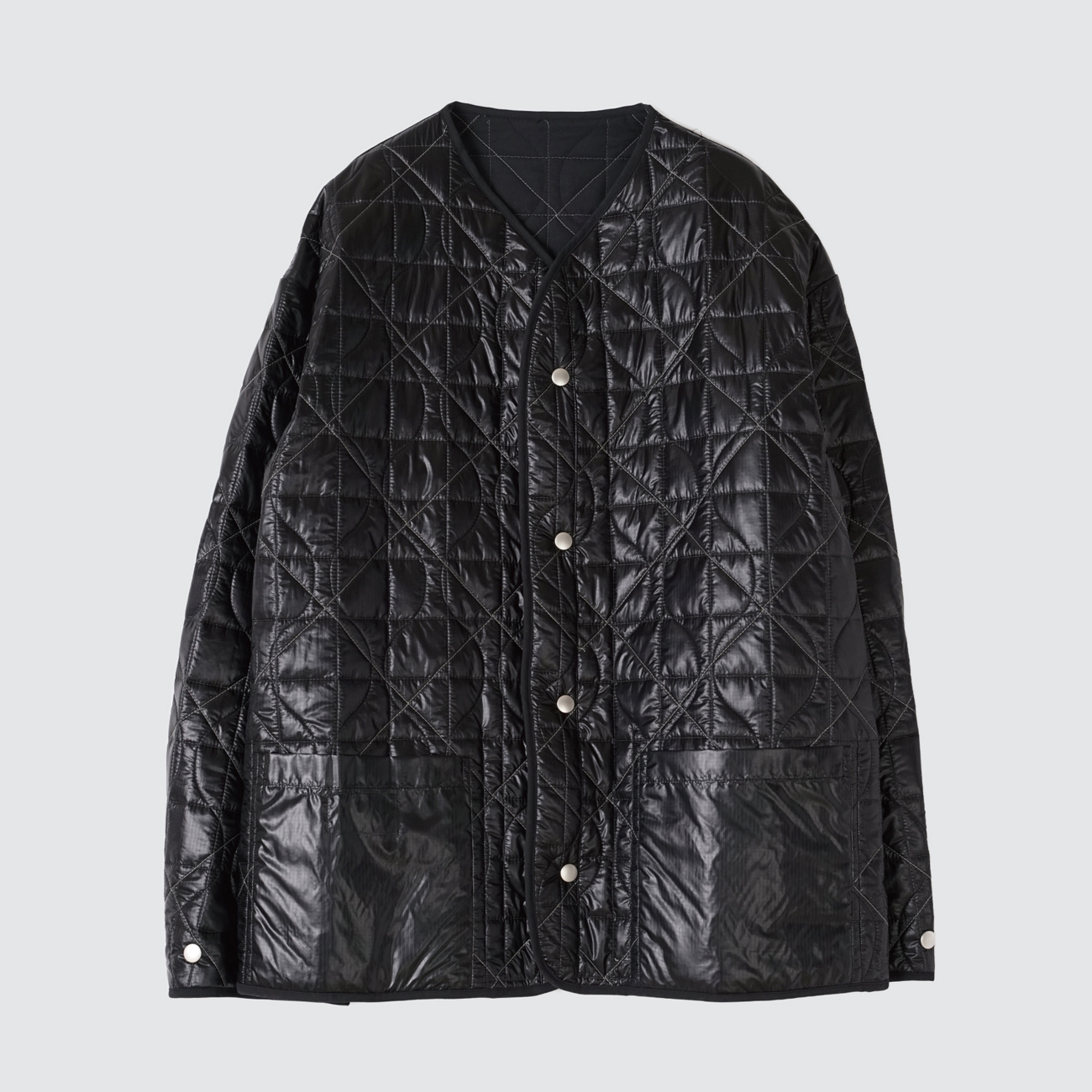 YOKE / ヨーク | REVERSIBLE 3LAYER QUILTING LINER BLOUSON - Black
